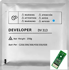 Compatible Konica-Minolta Developer Kit DV-313K, DV313K, A7U403D
