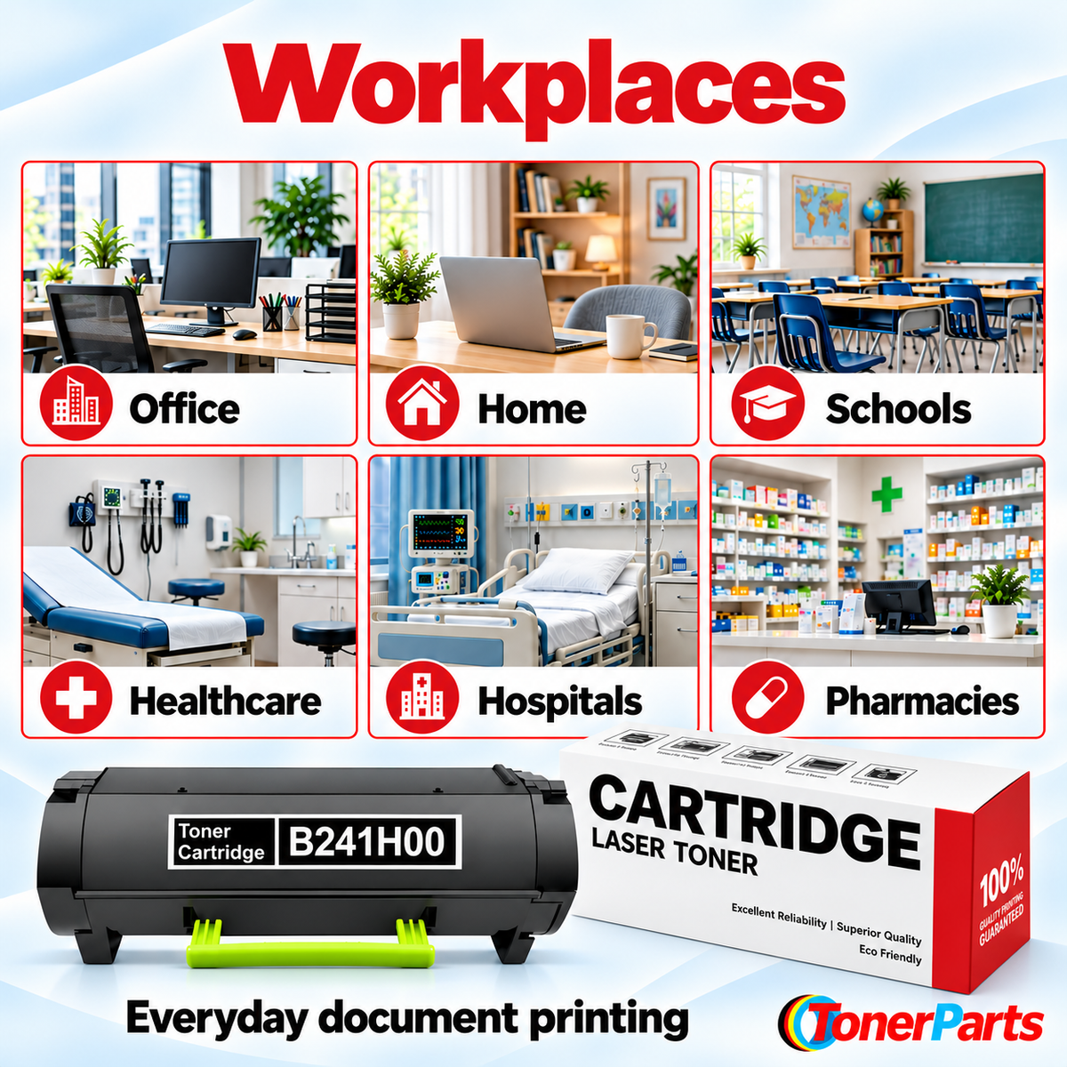 Compatible Lexmark B241H00, B240HA0 Toner Cartridge Black 6000 Pages