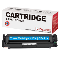 Compatible HP CF411X 410X Toner Cartridge Cyan 5K