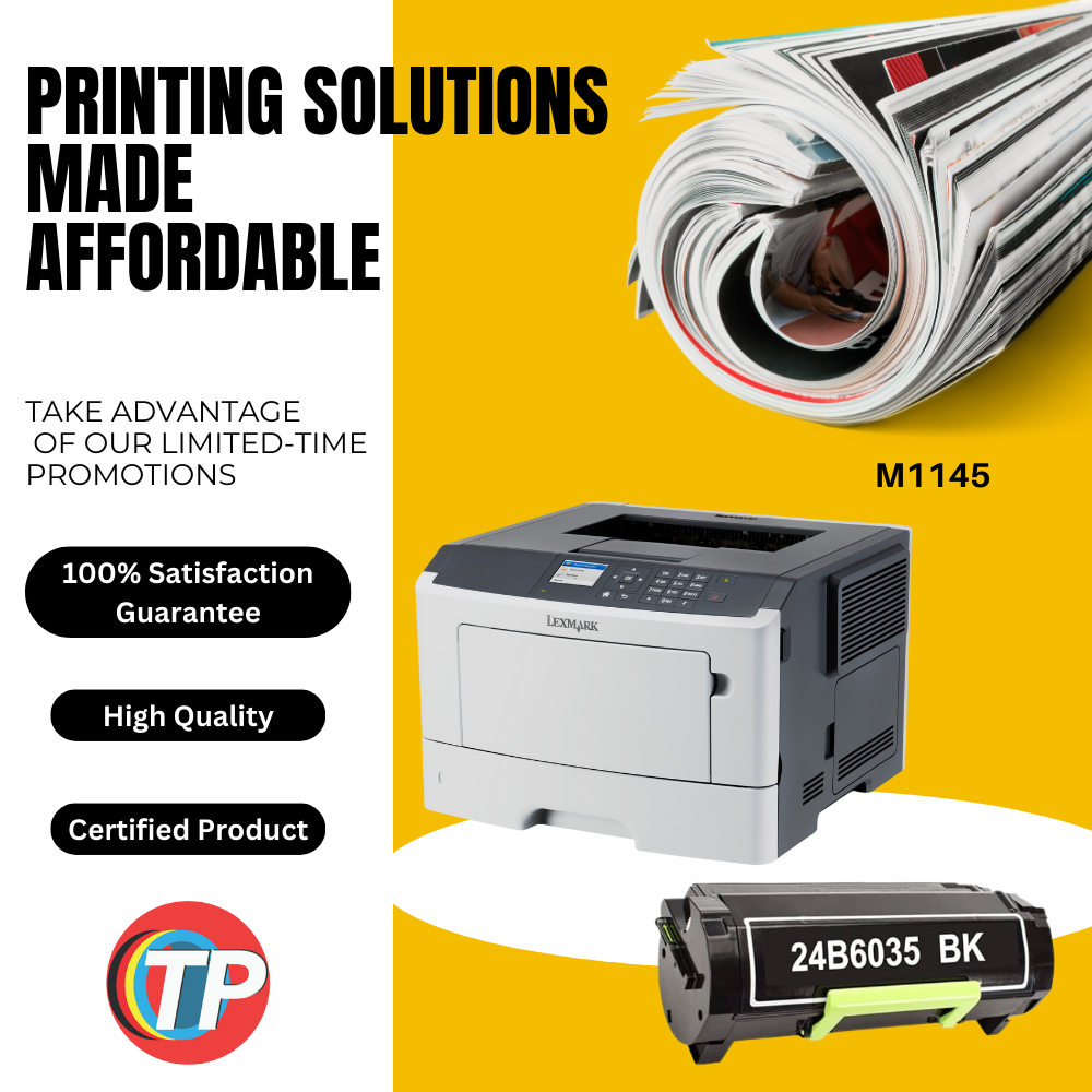 Compatible Lexmark 24B6035 Toner Cartridge for Lexmark M1145, XM1145 - Black 16000 Pages