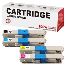 Compatible Okidata C310, C330, C510, C530DN, MC361, MC362W, MC561, MC562W Toner Cartridges - Value Pack