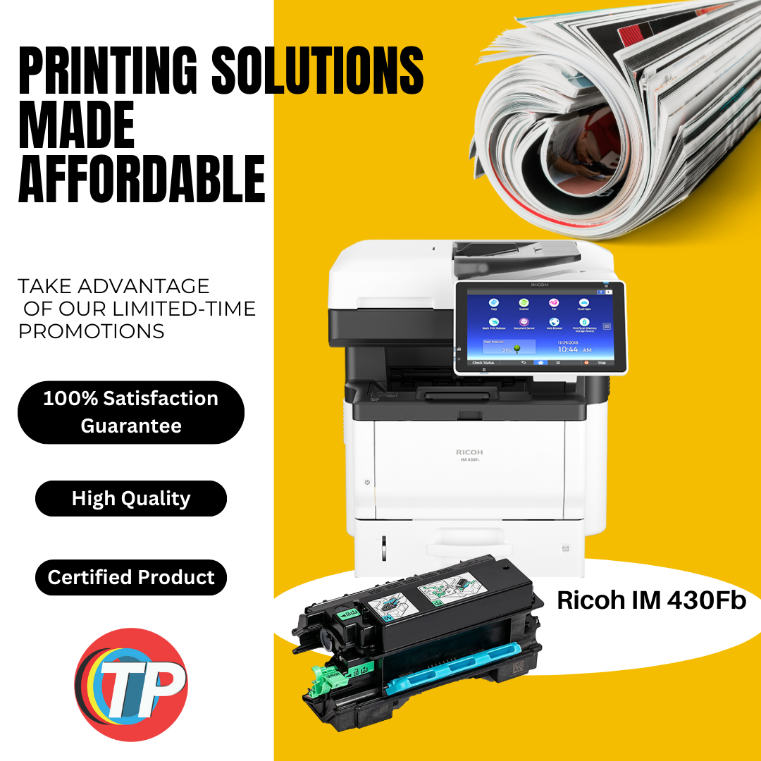 Compatible Ricoh IM 430Fb, 418446, 419083, P501H Toner Cartridge Black 14,000 Pages