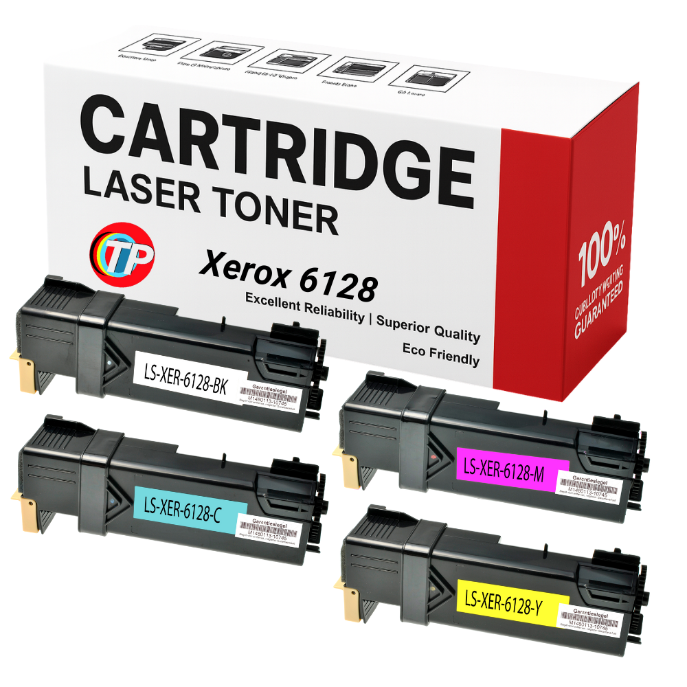 Compatible Xerox Phaser 6128 Toner Cartridges Value Pack