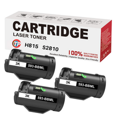 Compatible Dell 593-BBML, H815dw, S2810dn, S2815dn Toner Cartridge Black 3K - 3Pack