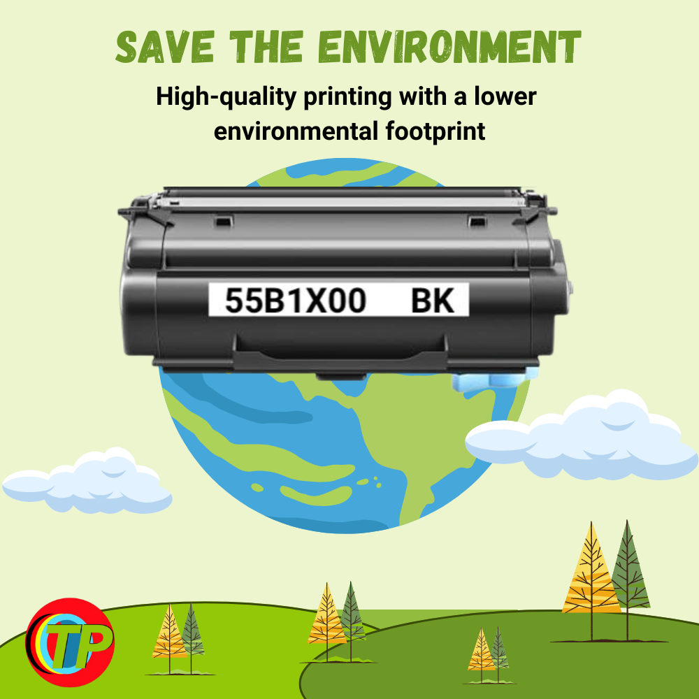 Compatible Lexmark 55B1X00 Toner Cartridge Black 20K