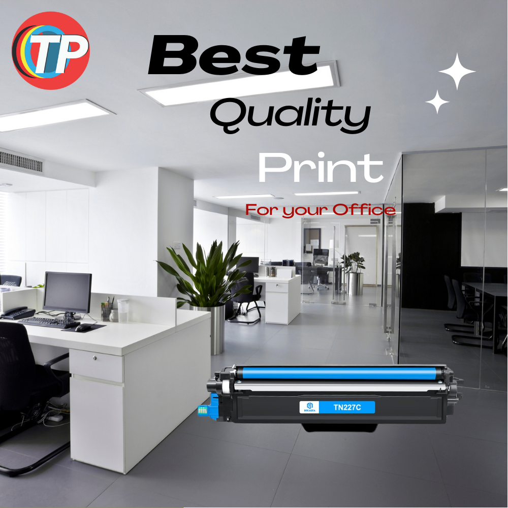 Compatible Brother TN227 Cyan Toner Cartridge With Chip 2300 Pages