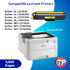 Compatible Brother TN227 Yellow Toner Cartridge With Chip 2300 Pages