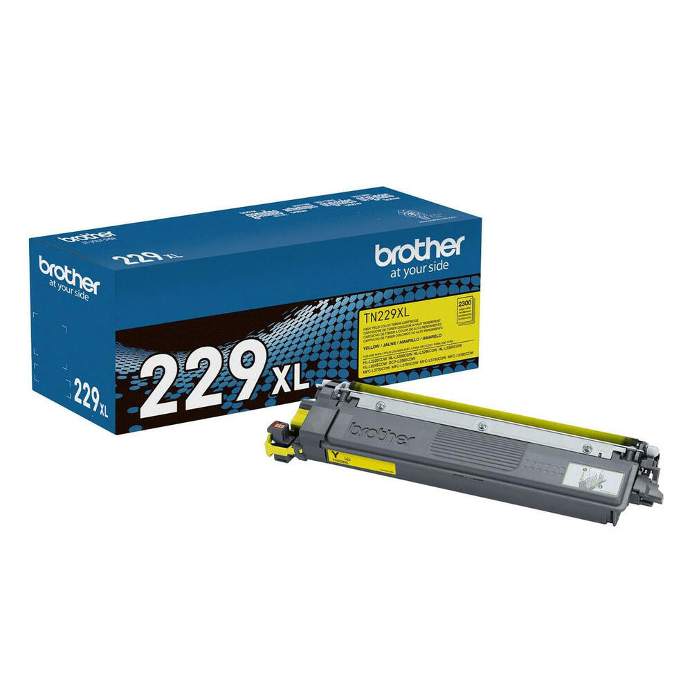 OEM Brother TN229XL, TN229XLY Toner Cartridge High Yield Yellow 2300 Pages