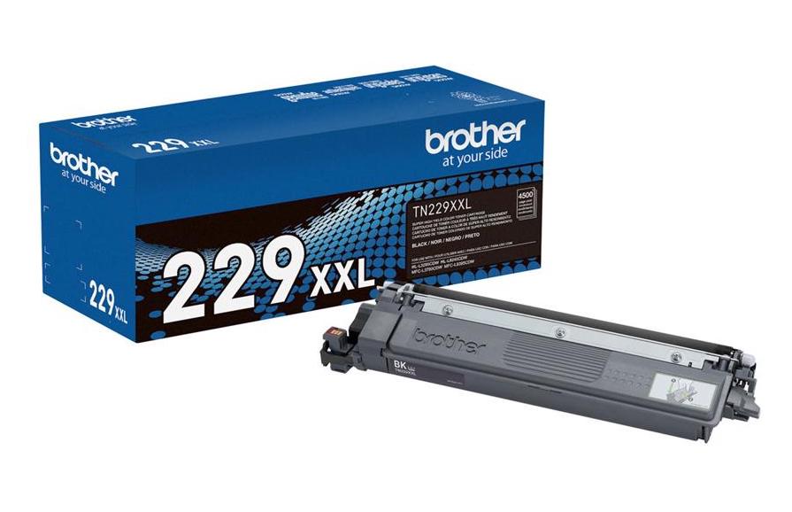 OEM Brother TN229XXLBK Super High Yield Black Toner Cartridge – 4,500 Pages.