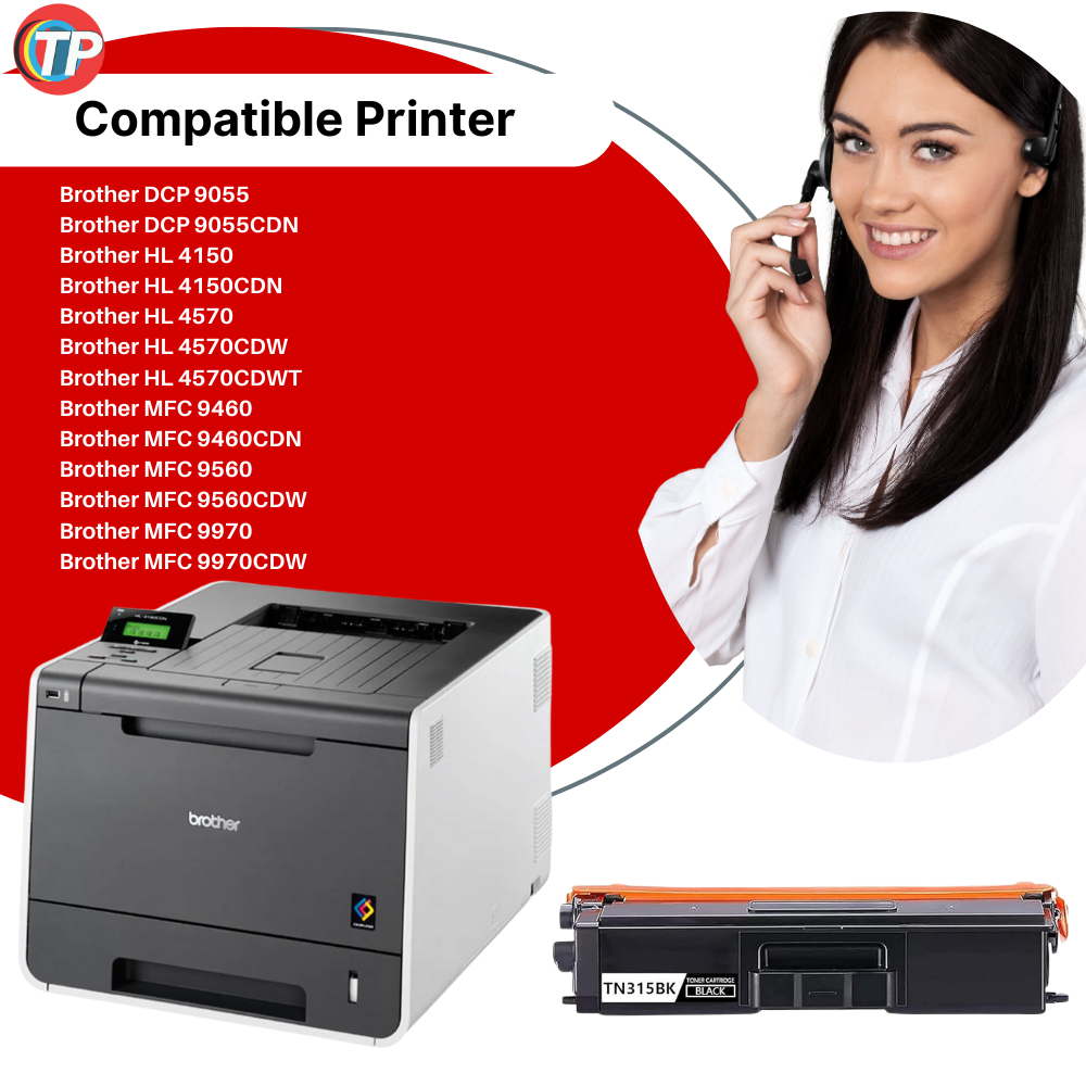 Compatible Brother TN315 Black Toner Cartridge 4000 Pages