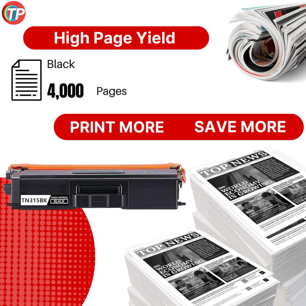 Compatible Brother TN315 Black Toner Cartridge 4000 Pages