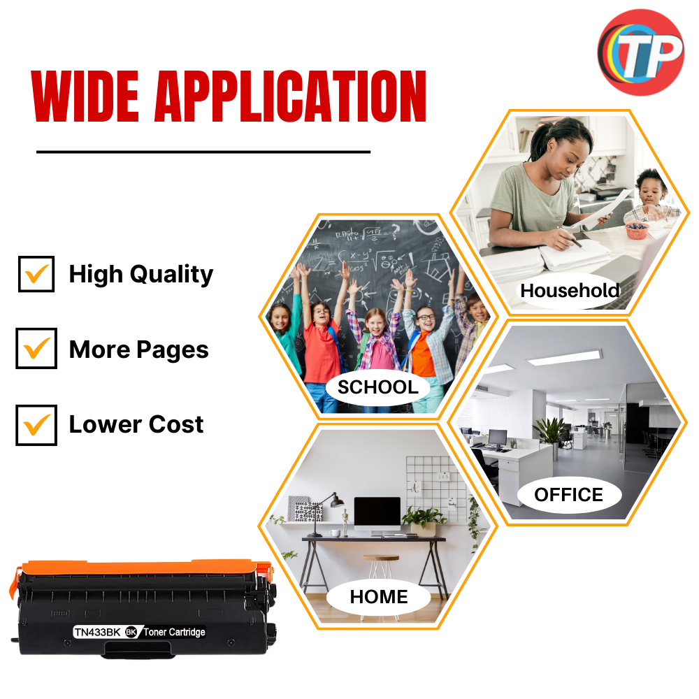 Compatible Brother TN433BK Toner Cartridge Black 4K
