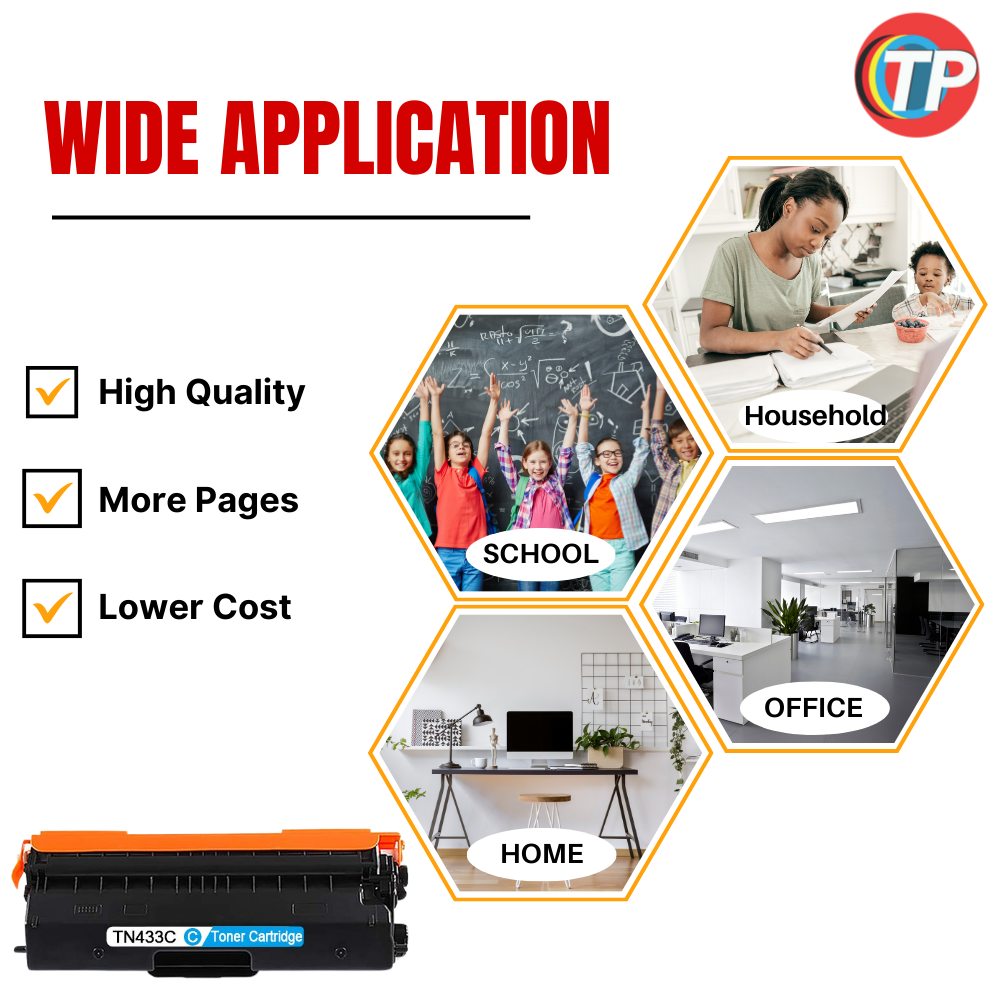 Compatible Brother TN433C Toner Cartridge Cyan 4K