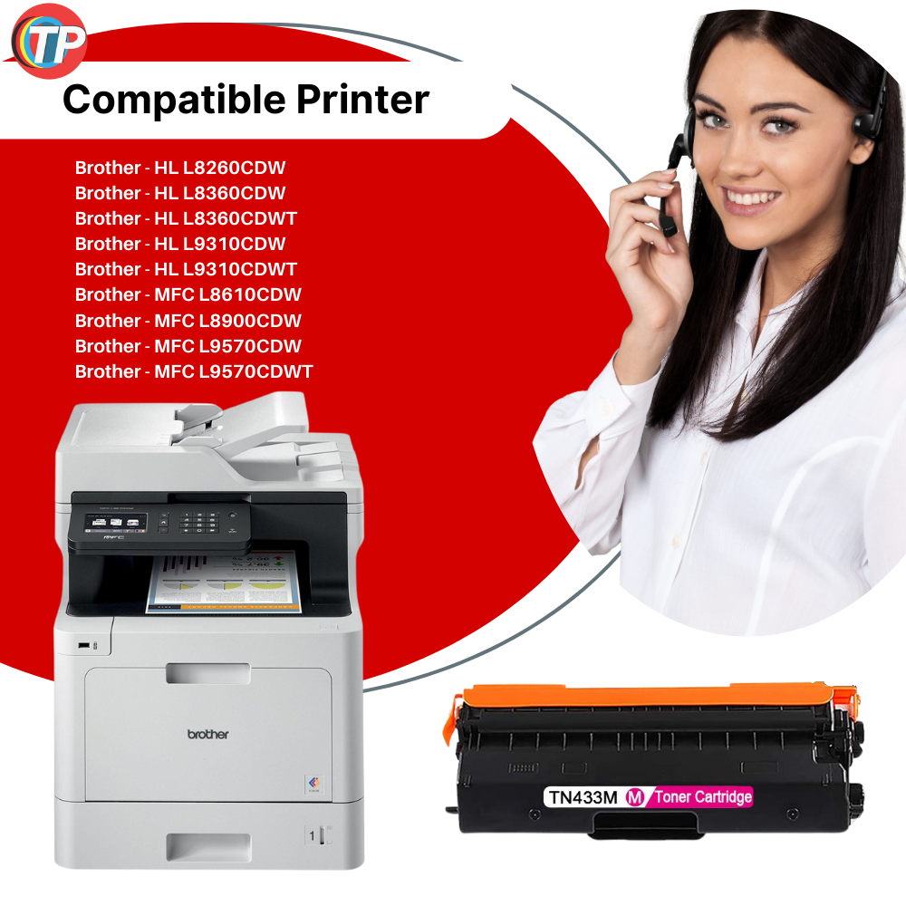 Compatible Brother TN433M Toner Cartridge Magenta 4K