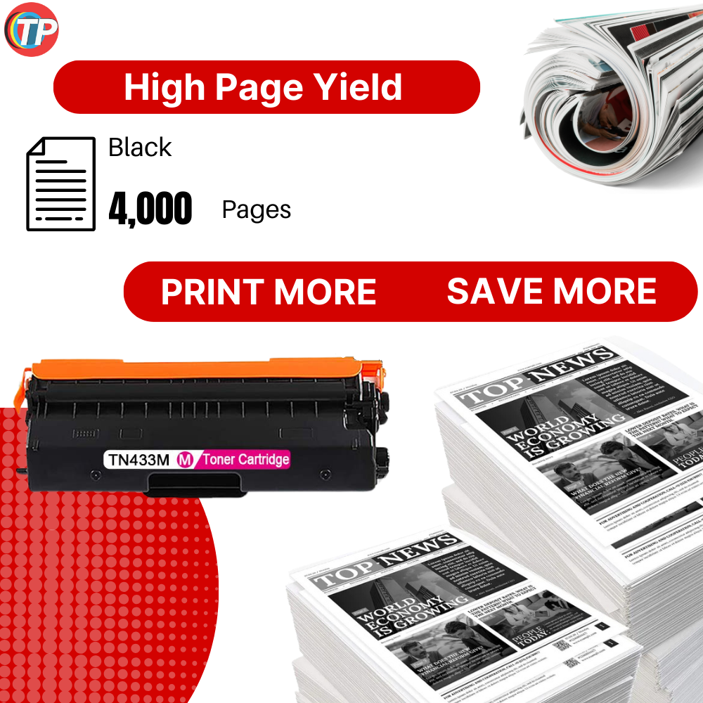 Compatible Brother TN433M Toner Cartridge Magenta 4K