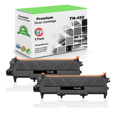 Compatible Brother TN-450 Toner Cartridge Black 2.6K 2 Pack