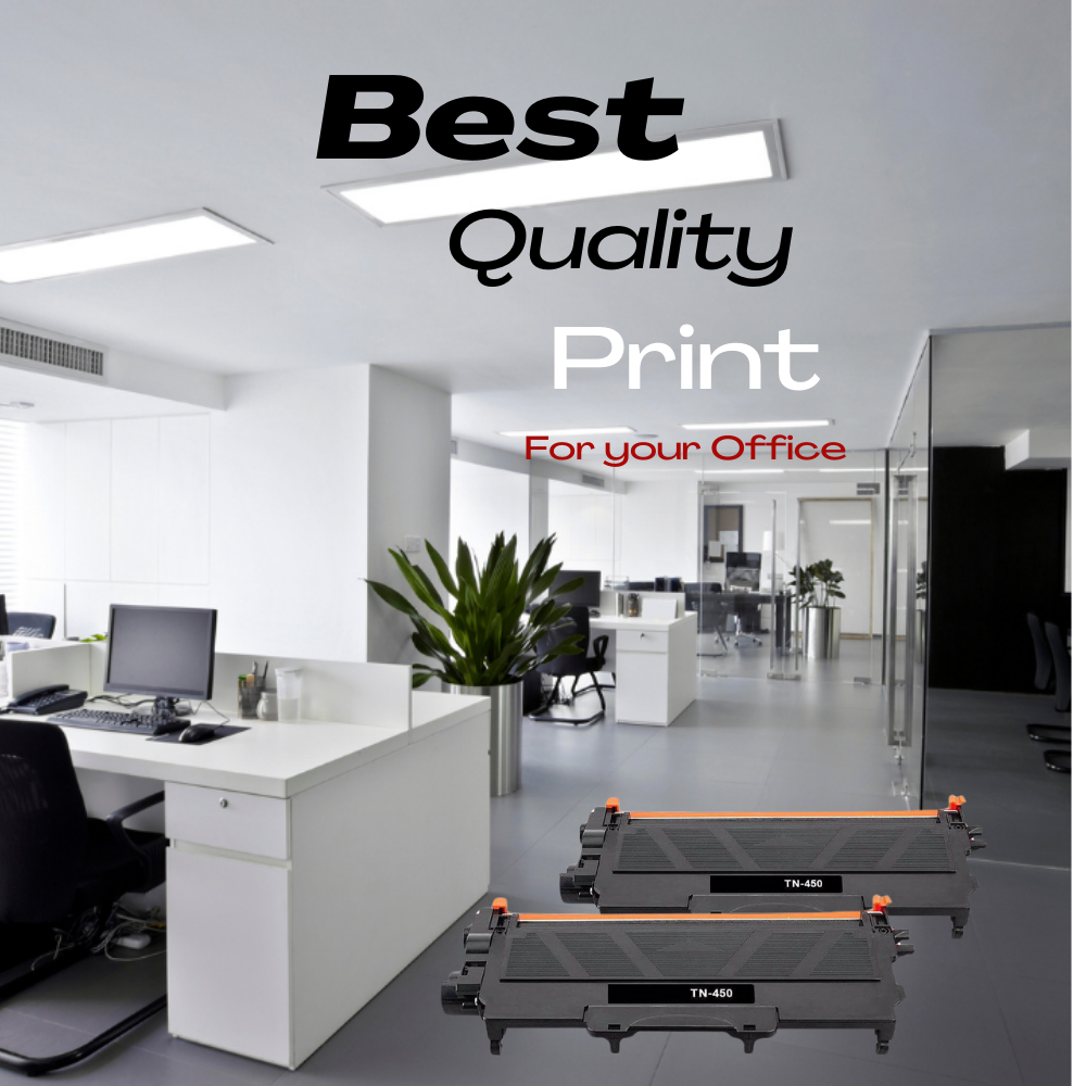 Compatible Brother TN-450 Toner Cartridge Black 2.6K 2 Pack