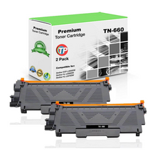 Compatible Brother TN-660 Toner Cartridge Black 2 Pack 2.6K