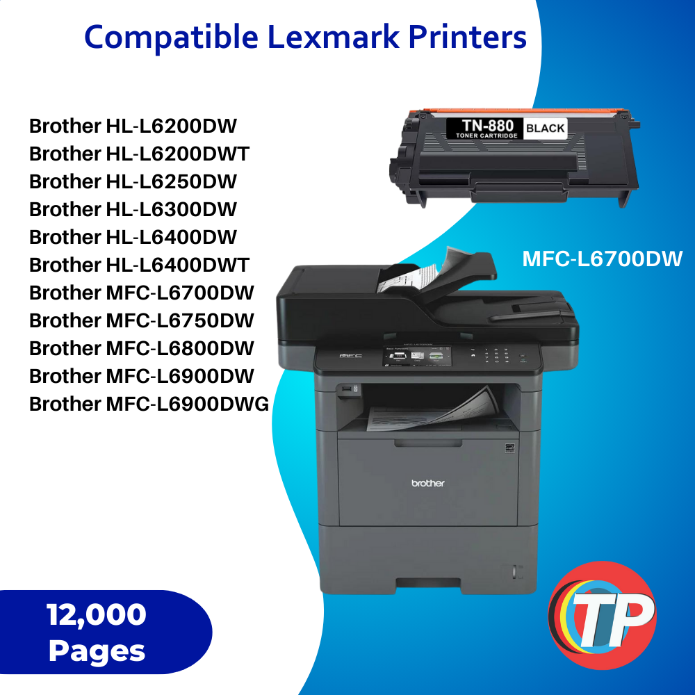 Compatible Brother TN-880 Toner Cartridge 12K