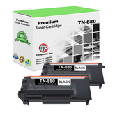 Compatible Brother TN-880 Toner Cartridge 12K 2 Pack