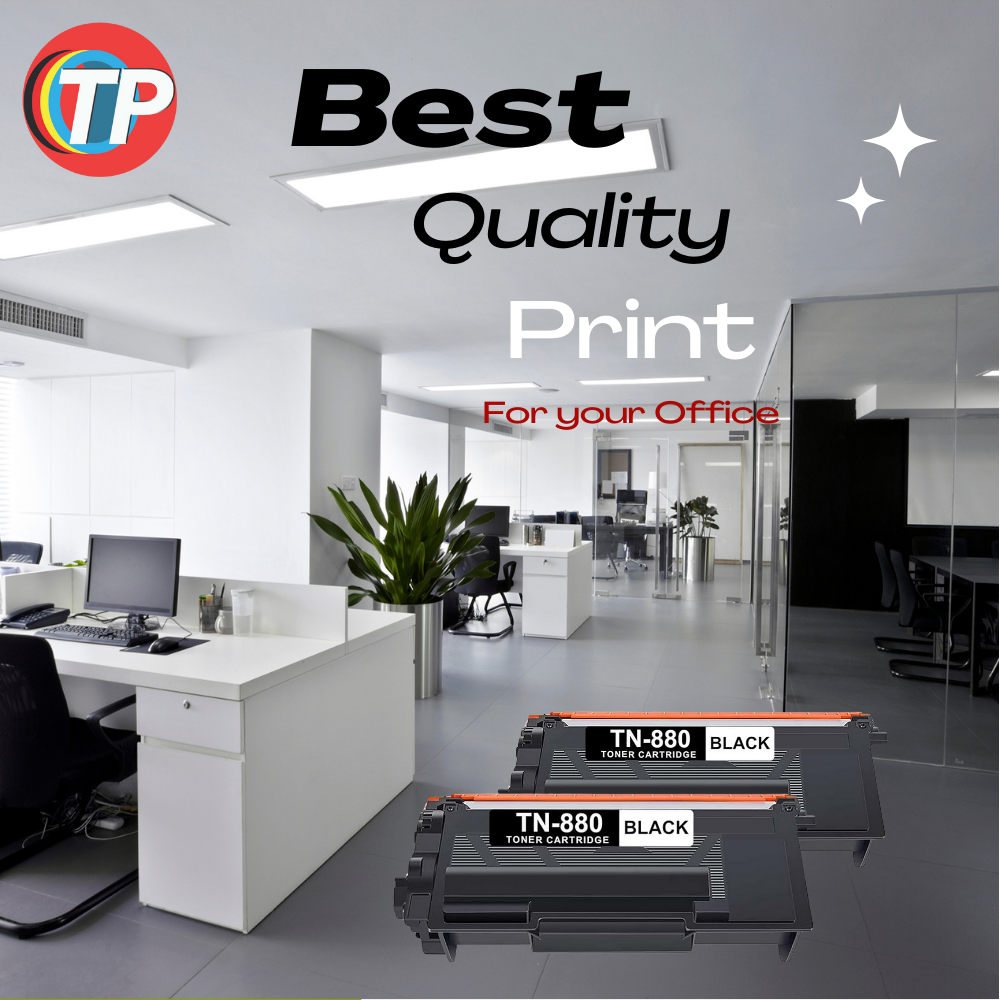 Compatible Brother TN-880 Toner Cartridge 12K 2 Pack