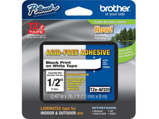 OEM Brother TZE-AF231 Black On White Acid Free Tapes TZEAF231 (0.47" x 26.2')