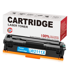 Compatible HP W2111X 206X Toner Cartridge Cyan with Chip 2450 Pages