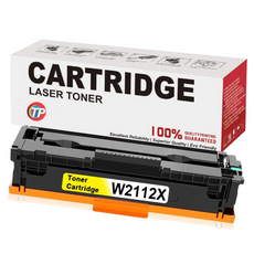 Compatible HP W2112X 206X Toner Cartridge Yellow Chip 2450 Pages