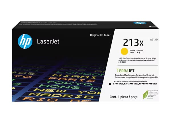OEM HP W2132X, 213X Toner Cartridge Yellow 6000 Pages