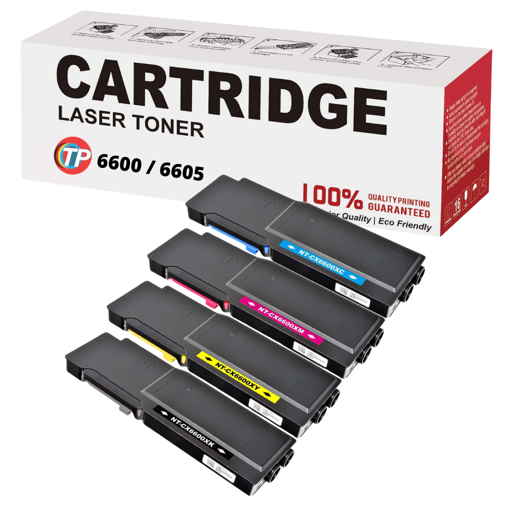 Compatible Xerox Toners for Phaser 6600 WorkCentre 6605 BCYM Value Pack