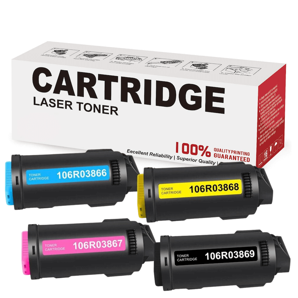 Compatible Xerox C500, C505 Toner Cartridges BCYM 9000 Pages Value Pack