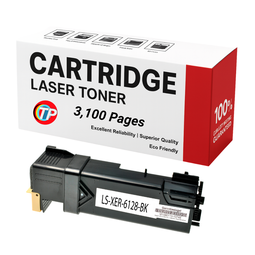Compatible Xerox Phaser 6128, 106R01455 Toner Cartridge Black 3100 Pages
