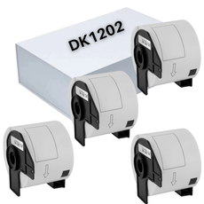 Compatible Brother DK-1202 White Shipping Labels DK1202 (2.4" x 3.9")