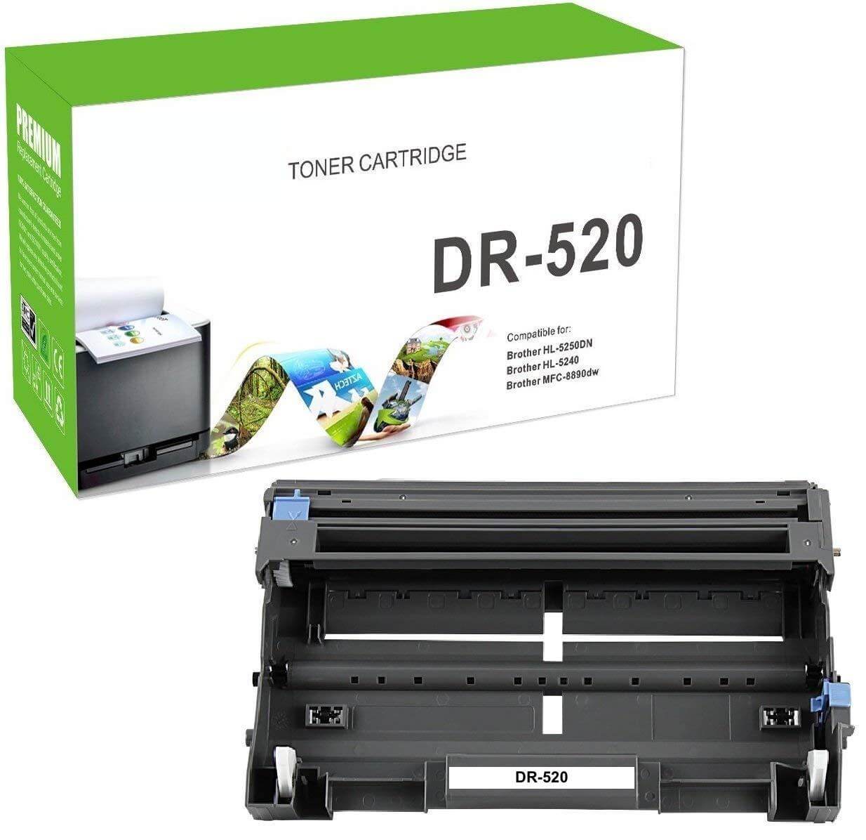 Compatible Brother DR-520 Imaging Drum Black 25K - TonerParts