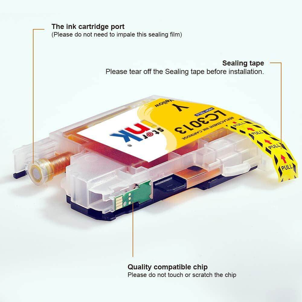Compatible Brother LC3013XL, LC-3013XL Ink Cartridge BCYM 10 Pack - TonerParts