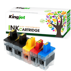 Compatible Brother LC41, LC-41 Ink Cartridges for BCYM Value 5 Pack