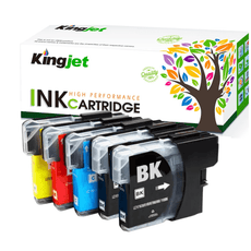 Compatible Brother LC61, LC-61 Ink Cartridges BCYM Value Pack