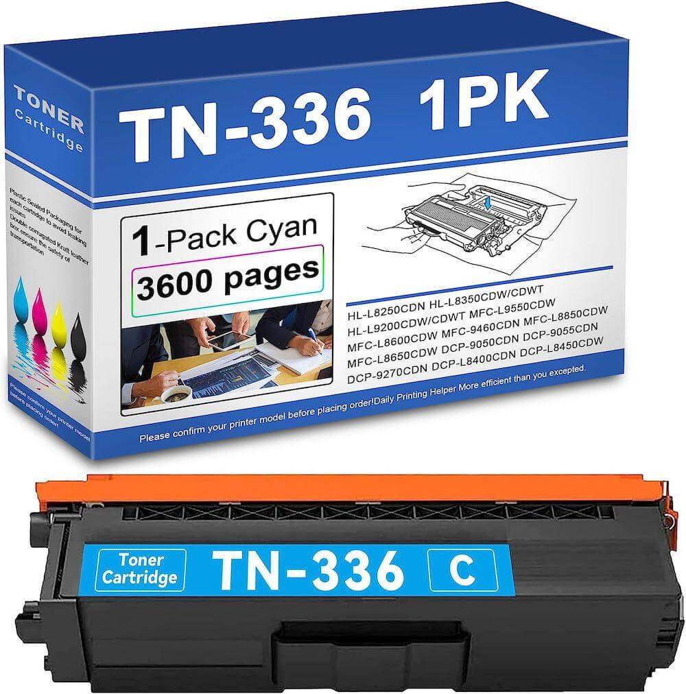 Compatible Brother TN-336C Toner Cartridge Cyan 3.5K - TonerParts