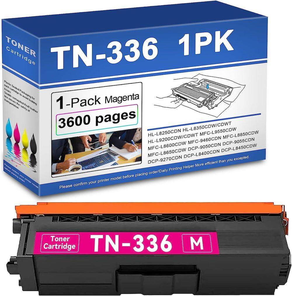 Compatible Brother TN-336M Toner Cartridge Magenta 3.5K - TonerParts