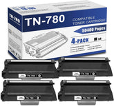 Compatible Brother TN-780 TN780 Toner Cartridge Black 12K - 4 Pack