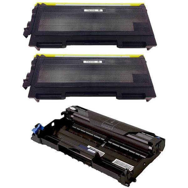 Compatible Brother TN350 DR350 Value Pack 2 Toner & 1 Drum - TonerParts