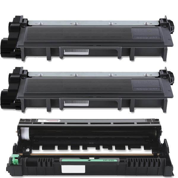 Compatible Brother TN660 DR630 Value Pack 2 Toner & 1 Drum - TonerParts