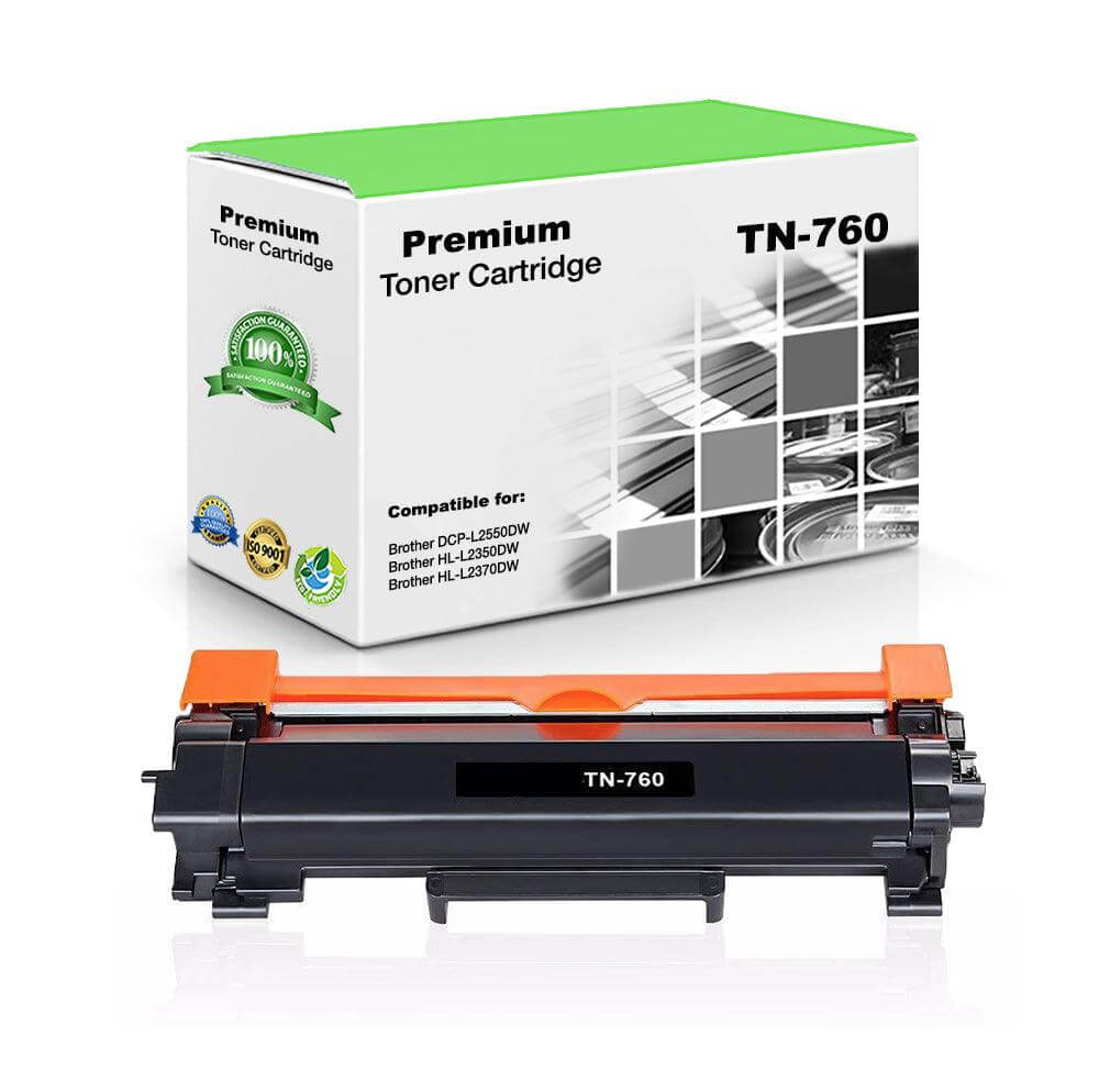 Compatible Brother TN760 Toner Cartridge Black With Chip 3K Pages - TonerParts