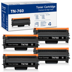 Compatible Brother TN760 Toner Cartridge Black With Chip 3K Value Pack