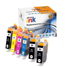 Compatible Canon CLI-8 / PGI-5 Ink Cartridges Combo 6 Pack