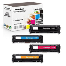 Compatible Canon CRG-118 Toner Cartridge BCYM Value Pack