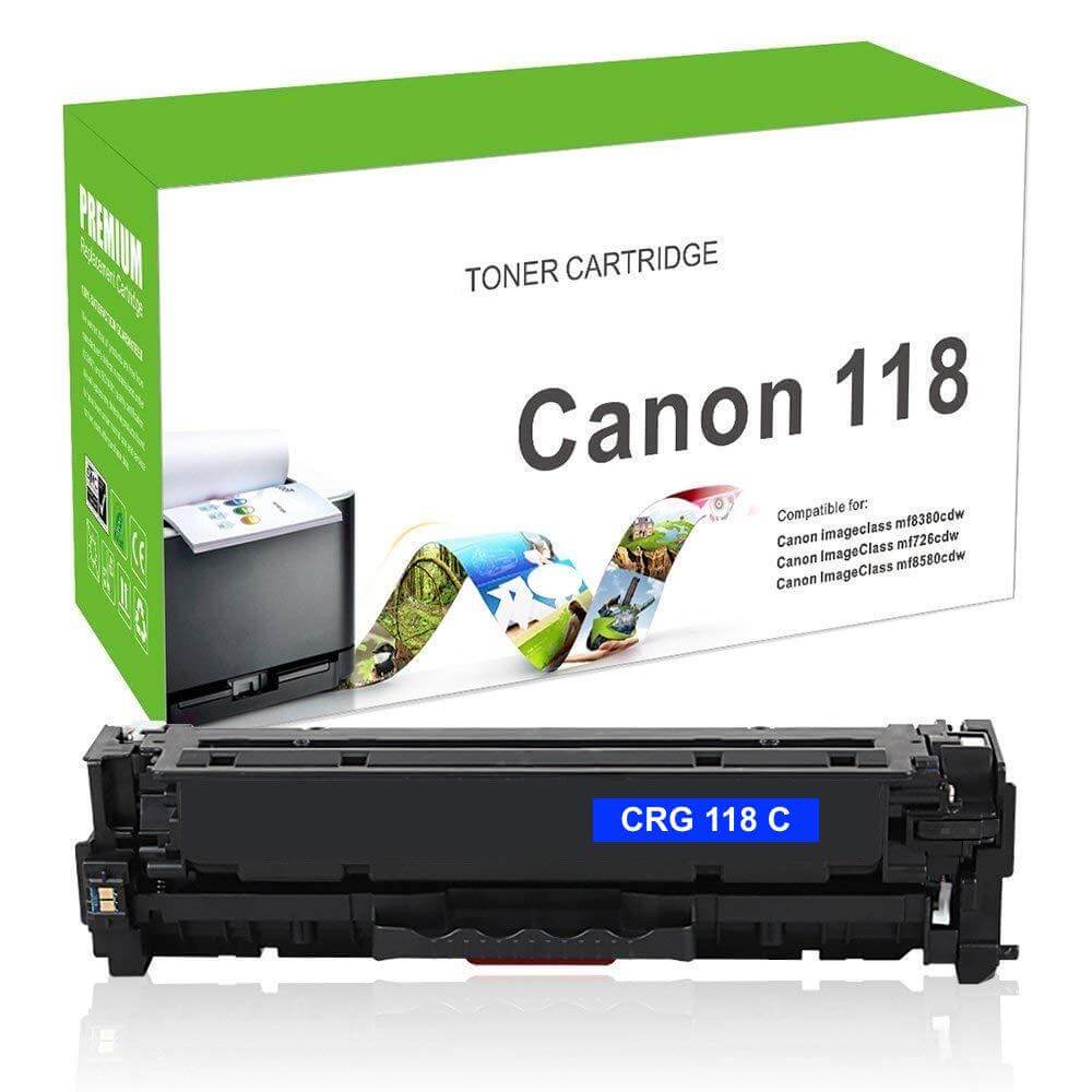 Compatible Canon CRG-118C 2661B001 Toner Cartridge Cyan 2.8K - TonerParts