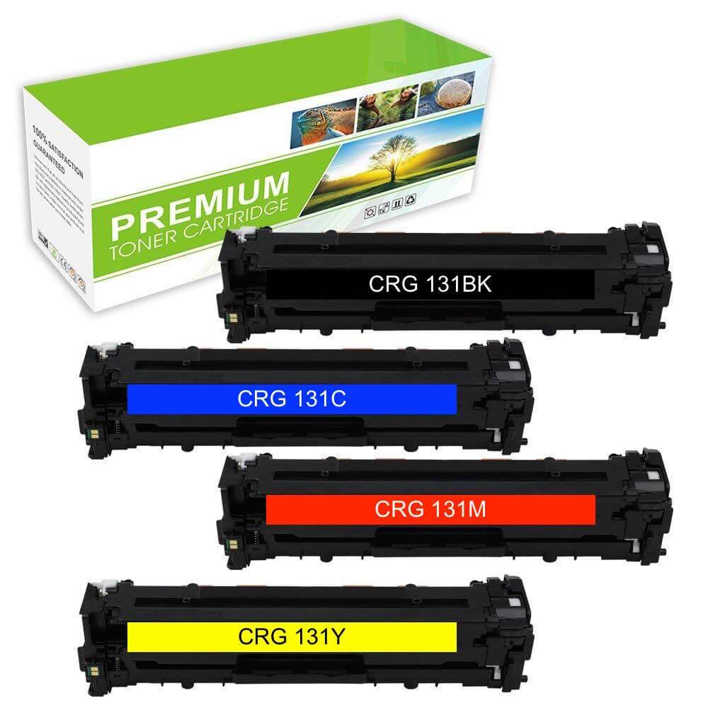 Compatible Canon CRG-131 Toner Cartridge BCYM 4 Pack - TonerParts
