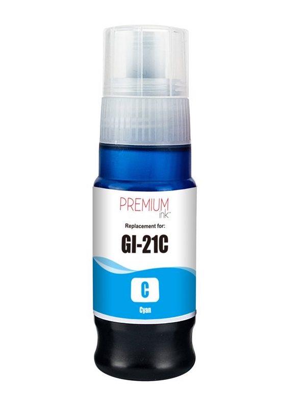 Compatible Canon GI-21 4537C001 Ink Bottle Cyan 7.7K 70ml - TonerParts