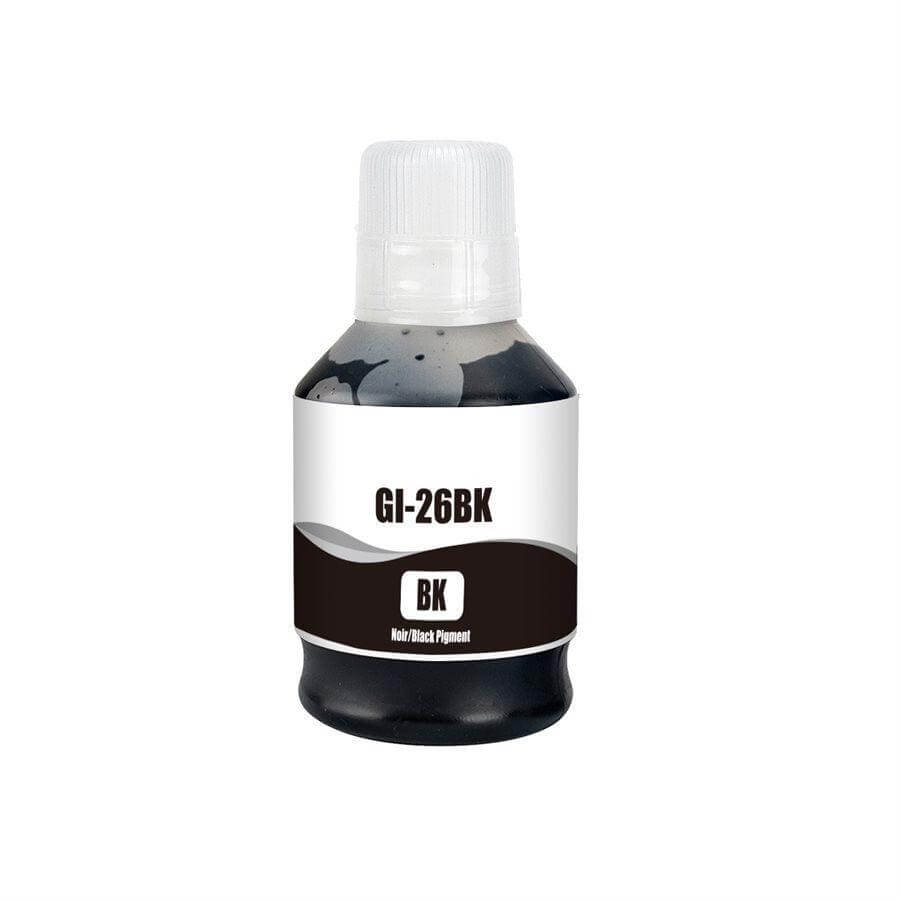 Compatible Canon GI-26BK 4409C001 Ink Bottle Black 6K 167ml - TonerParts